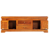 TV Cabinet 119x30x40 cm Solid Acacia Wood - Side View