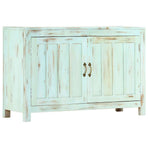 Sideboard Light Blue 110x35x70 cm Solid Mango Wood