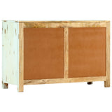 Sideboard Light Blue 110x35x70 cm Solid Mango Wood - Top-Down View