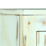 Sideboard Light Blue 110x35x70 cm Solid Mango Wood - 45-Degree Angle