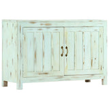 Sideboard Light Blue 110x35x70 cm Solid Mango Wood - Extra Image