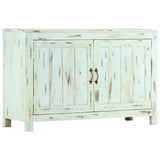 Sideboard Light Blue 110x35x70 cm Solid Mango Wood - Extra Image