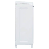 Garden Dustbin with 3 Bags Light Grey 65x38x102 cm - 45-Degree Angle