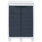Garden Dustbin with 3 Bags Dark Grey 65x38x102 cm