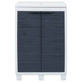 Garden Dustbin with 3 Bags Dark Grey 65x38x102 cm - Front View