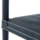 Storage Shelf Rack Black 200 kg 80x40x138 cm Plastic - Top-Down View
