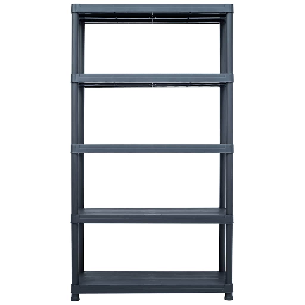 Storage Shelf Rack Black 500 kg 100x40x180 cm Plastic