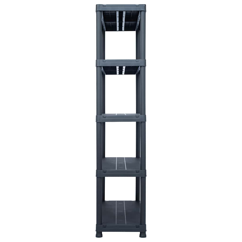 Storage Shelf Rack Black 500 kg 100x40x180 cm Plastic
