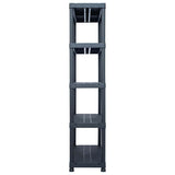 Storage Shelf Rack Black 500 kg 100x40x180 cm Plastic