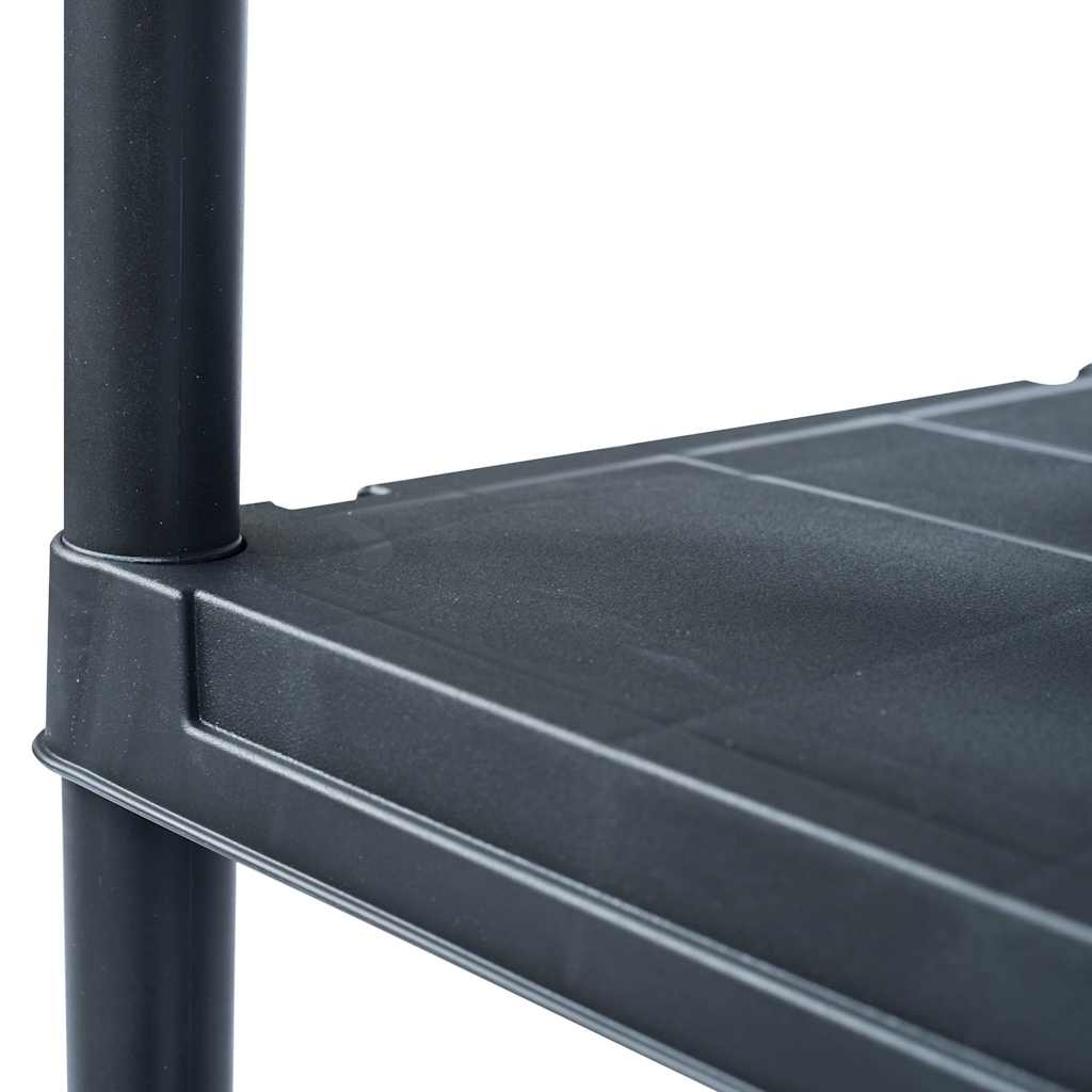 Storage Shelf Rack Black 500 kg 100x40x180 cm Plastic