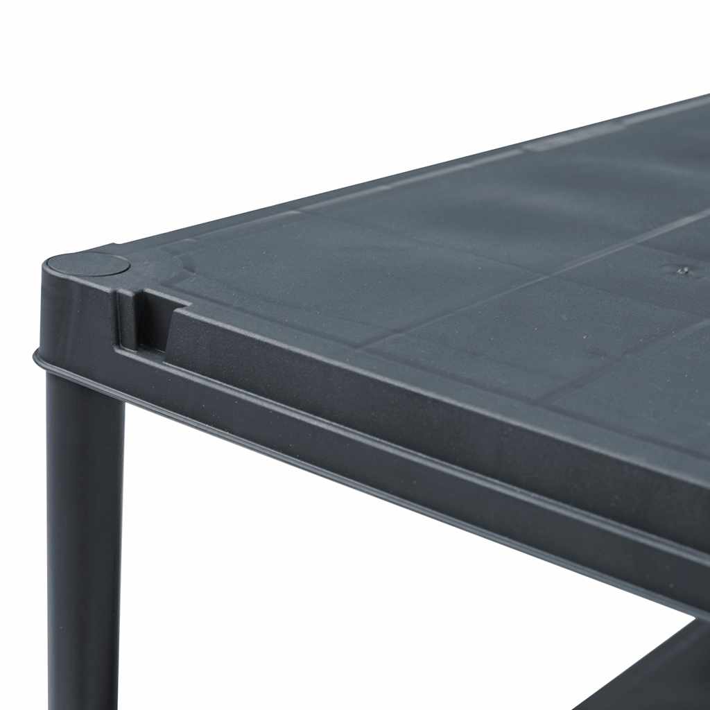 Storage Shelf Rack Black 500 kg 100x40x180 cm Plastic
