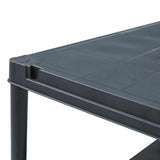 Storage Shelf Rack Black 500 kg 100x40x180 cm Plastic