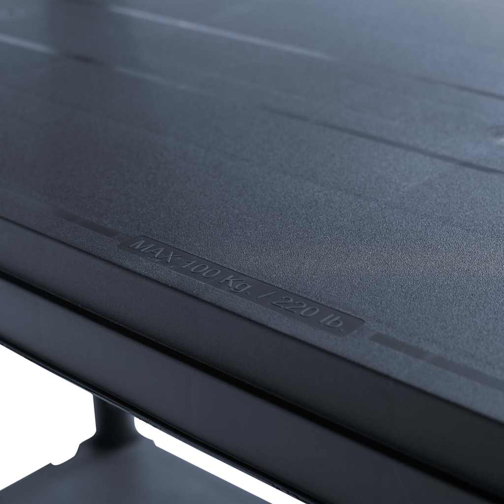 Storage Shelf Rack Black 500 kg 100x40x180 cm Plastic