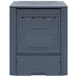 Garden Composter Grey 60x60x73 cm 260 L