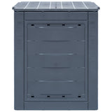 Garden Composter Grey 60x60x73 cm 260 L