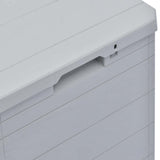 Garden Storage Box 90 L Light Grey