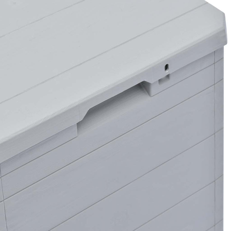 Garden Storage Box 90 L Light Grey