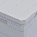 Garden Storage Box 90 L Light Grey