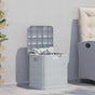 Garden Storage Box 90 L Light Grey