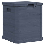 Garden Storage Box 90 L Anthracite - Side View