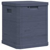 Garden Storage Box 90 L Anthracite - Rear View
