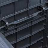 Garden Storage Box 90 L Anthracite - Low Angle