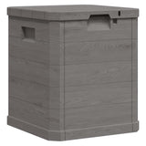 Garden Storage Box 90 L Brown - Side View