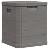 Garden Storage Box 90 L Brown - Rear View