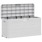 Garden Storage Box 280 L Light Grey