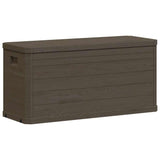 Garden Storage Box 280 L Brown - Rear View