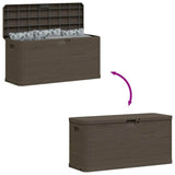 Garden Storage Box 280 L Brown - Close-Up Angle