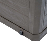 Garden Storage Box 280 L Brown - Low Angle