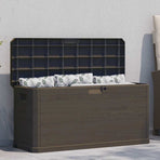 Garden Storage Box 280 L Brown