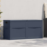 Garden Storage Box 320 L Black - Front View