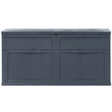 Garden Storage Box 320 L Black - Side View