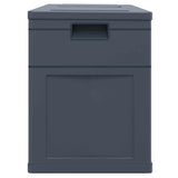 Garden Storage Box 320 L Black - 45-Degree Angle