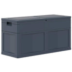 Garden Storage Box 320 L Black