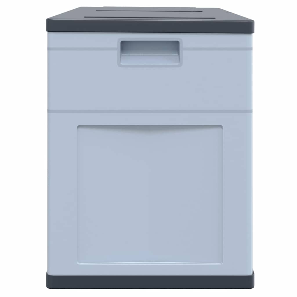Garden Storage Box 320 L Grey Black