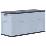 Garden Storage Box 320 L Grey Black - Rear View
