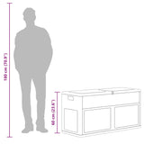 Garden Storage Box 320 L Grey Black - Extra Image