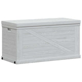 Garden Storage Box 420 L Light Grey - Rear View