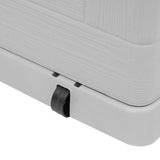 Garden Storage Box 420 L Light Grey - Low Angle