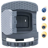 Wall Mounted Hose Reel with Hose Plastic Anthracite - Top-Down View