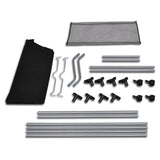 Laundry Sorters with Bags 2 pcs Black and Grey - Side View