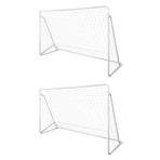 Football Goal Nets Steel 2 pcs 240x90x150 cm