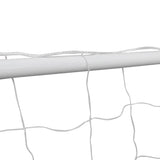 Football Goals 2 pcs with Nets 182x61x122 cm Steel White - Top-Down View