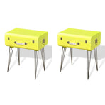 Bedside Cabinets 2 pcs 49,5x36x60 cm Yellow