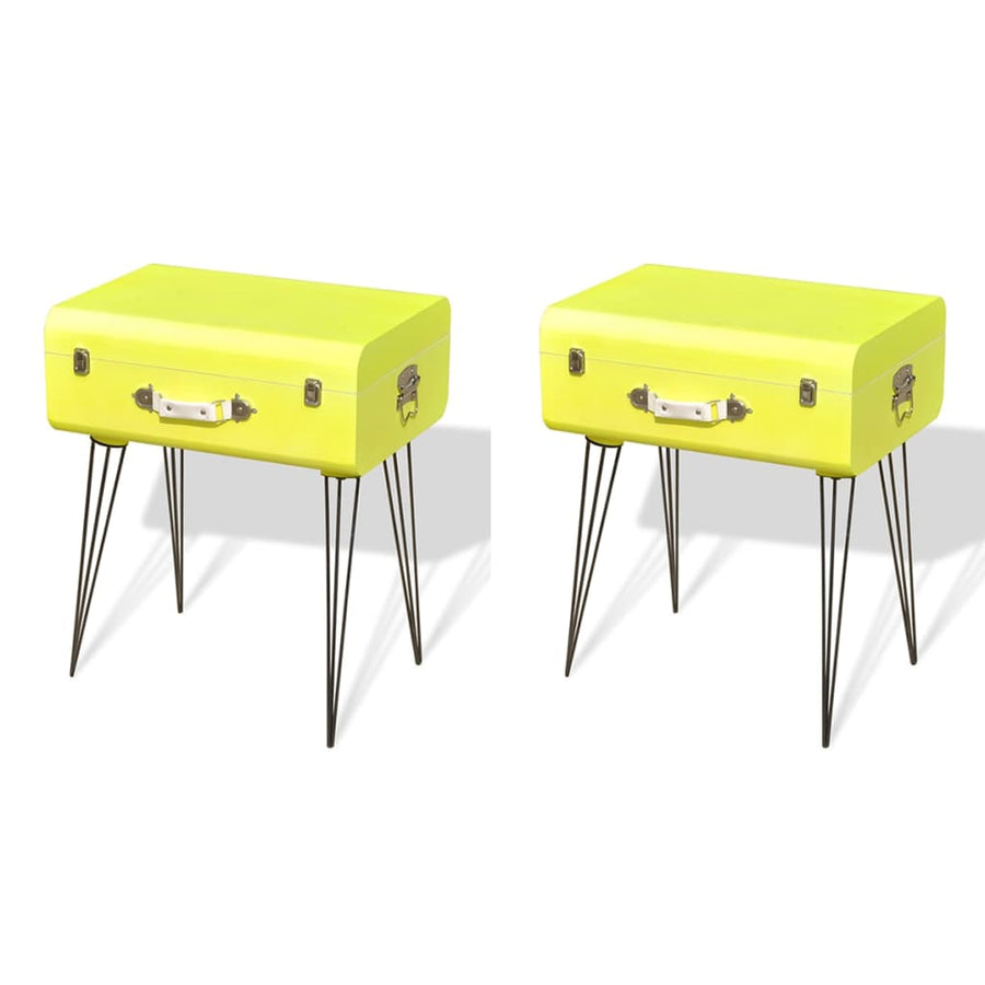 Bedside Cabinets 2 pcs 49,5x36x60 cm Yellow