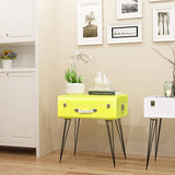 Bedside Cabinets 2 pcs 49.5x36x60 cm Yellow - Front View