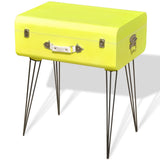 Bedside Cabinets 2 pcs 49.5x36x60 cm Yellow - Side View